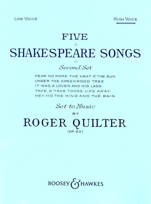 5 Shakespeare Songs op. 23